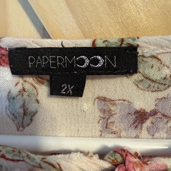 Papermoon Floral Blouse in Pink and Purple - Picture 4 of 7